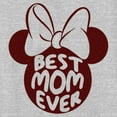 thumbnail image 2 of Women's Minnie Mouse Best Mom Ever Silhouette  Graphic Tee Athletic Heather Large, 2 of 4