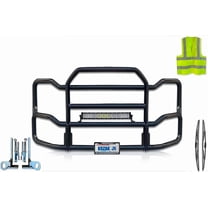 Kozak Compatible with Peterbilt 386 Front Grille Deer Moose Brush Bumper Guard Large Black