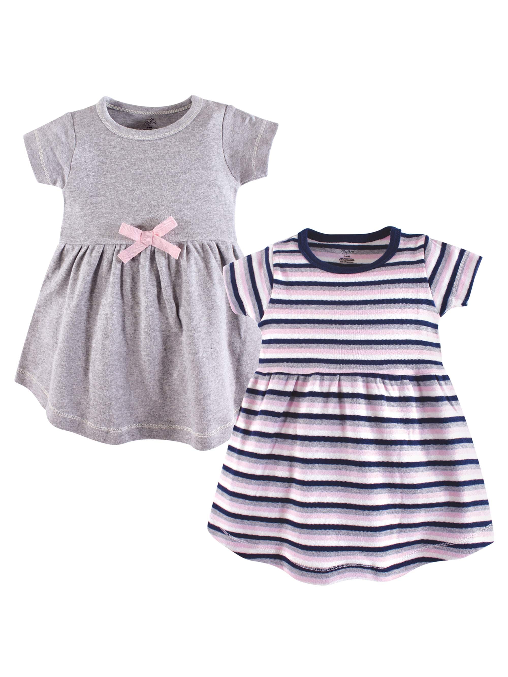 Touched by Nature - Touched by Nature Baby Girl Organic Dress 2-pack ...