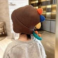 thumbnail image 2 of Children's Dinosaur Ear Protection Hat, Ear Beanie for Boys & Girls Unisex Dinosaur Winter Hat, 2 of 5