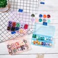 thumbnail image 2 of 5 Pack 10 Grids Jewelry Storage Containers Bead Organizer Plastic Storage Case Mini Tackle Box with Movable Dividers for Nail Tips Stone Jewelry Sewing Fishing Traveling 2.6x5x0.8 Inch DIY, 2 of 7