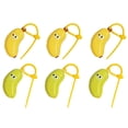 thumbnail image 3 of Dispensador Pasta Dientes, y Divertido Estuche Viaje con Forma Plátano para Guardar Cepillos Dientes, Soporte para Tapa Cepillo Dientes (3 Amarillos + 3 ), 3 of 5