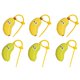 thumbnail image 3 of Dispensador Pasta Dientes, y Divertido Estuche Viaje con Forma Plátano para Guardar Cepillos Dientes, Soporte para Tapa Cepillo Dientes (3 Amarillos + 3 ), 3 of 5