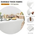 thumbnail image 3 of GHSDFBB -2Pack, 6FT Spandex Table Cover Fitted Rectangular Tablecloth Stretchable Fabric Lycra Tablecloth 6 ft Wrinkle-Free for Party Dj Tradeshows Banquet Weddings Cocktail, 2 Pcs, 3 of 7