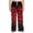 Deep Red, variant on Womens Snowflake Printed Sleep Pants Drawstring Elastic Waist Full Length Straight Leg Holiday Lounge Trousers Red L