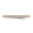 thumbnail image 4 of 14k Rose Gold U-Cut Set Diamond Eternity Wedding Band Anniversary Ring Size 8.5 - 1/2 Ct., 4 of 6