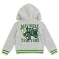 thumbnail image 3 of John Deere Tractor Fleece Zip Up Hoodie Toddler to Little Kid, 3 of 5