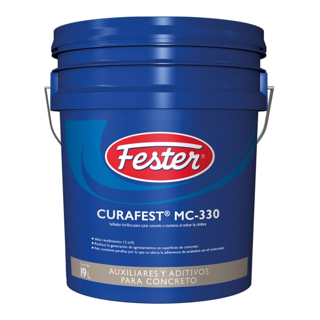 Sellador Acrílico para Curar Concreto o Morteros al Retirar la Cimbra Fester Curafest MC-330 19 L