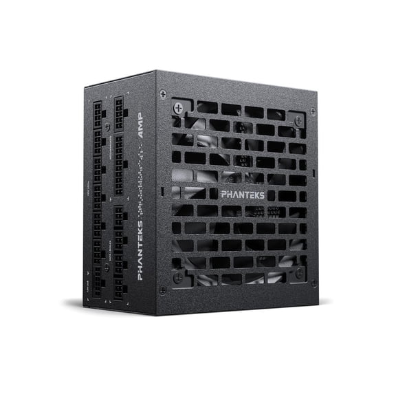 Phanteks AMP GH 850W Gold Power Supply, ATX 3.1 and PCIe 5.1 Platform, Fully Modular Individual Cables, Silent Fanless mode, Black.