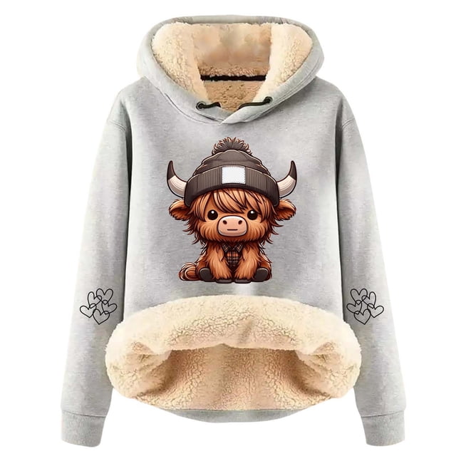 WILLBEST Sudaderas para Mujer, Estilo Borrego, Gruesas, Cálidas, de Color Liso XXXXX-Grande
