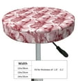 thumbnail image 4 of Fotbe Orchids Flowers Stool Covers Round,Waterproof Round Bar Stool Covers Bar Chair Covers Washable Stool Cushion Slipcover for 12-14 Inch Chair-, 4 of 7