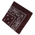 thumbnail image 4 of Toystoory Moda Hip Hop algodón pañuelo cuadrado bufanda negro rojo Paisley diadema impresa para mujeres/hombres/niños/niñas sombreros Almacenamiento y organización del hogar café Toystoory HA5742-10, 4 of 6