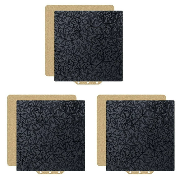 3X Build Plate for Adventurer 5M Pro Double Sided Textured PEI Sheet and Smooth PEO Steel Sheet Bed (PEO PEI),3x build plate