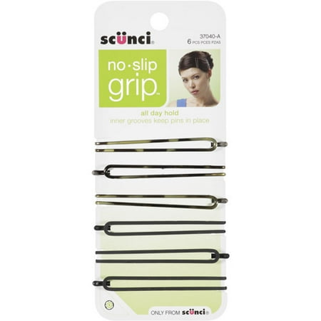 Scunci 6pk No Slip Grip Oval Bobby Pins Walmart Com