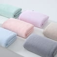 thumbnail image 3 of Xiao Hua Toallas de 6 piezas de 70 x 140 cm. Perfectas para el día a día. Toallas de baño gruesas a rayas, ligeras y de secado rápido para el baño y el aseo (marrón)., 3 of 5