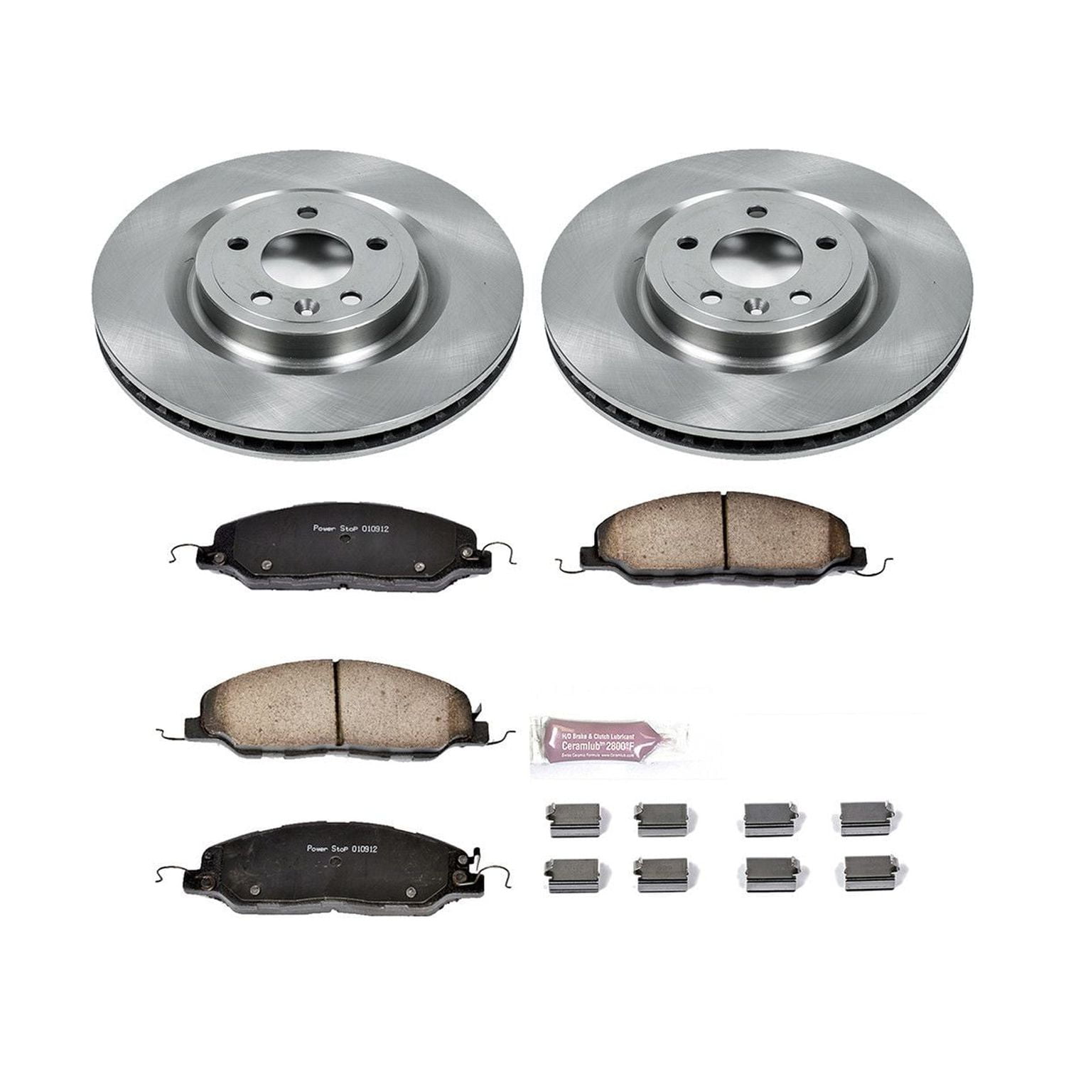 Power Stop Front Stock Replacement Brake Pad and Rotor Kit KOE5944