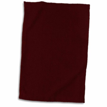 3dRose Dark Chocolate Brown Fabric - Towel, 15 by 22-inch