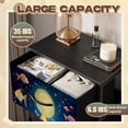 thumbnail image 2 of Dresser for Bedroom with 4 Storage Drawers Mermaid Underwater Castle Golden Towers Ocean Colorful Coral Reef Dressers Chest of Drawers Steel Framed Fabric Closet Organizers for Entryway, 2 of 8