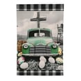 thumbnail image 2 of PHYHOO Easter Plaid Truck Egg Rabbit Garden Flag, Home Outdoor Yard Lawn Garden Flag Holiday Decorations -A White, 2 of 6