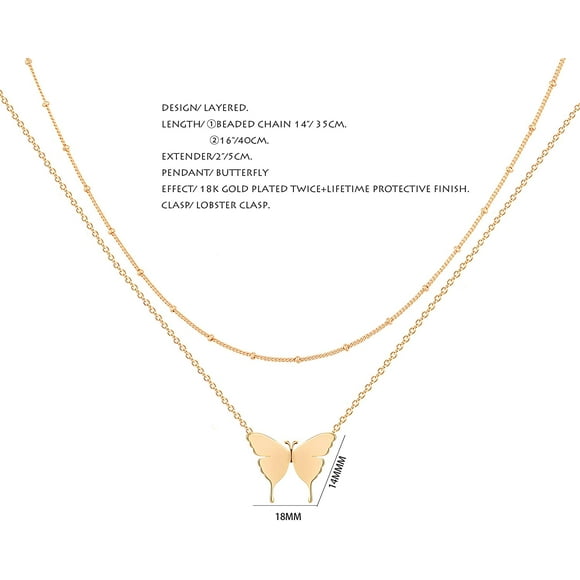 Necklace Pendant Handmade 18k Gold Plated Dainty Gold Choker Arrow Bar Layering Long Necklace for Women