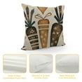 thumbnail image 4 of nygtbtfer Outdoor Throw Pillow Cover  Love Heart Carrot Waterproof Cushion Pack Retro Brown on Beige Pillow Cases Home Decoration for Patio Garden Couch Sofa, 4 of 5