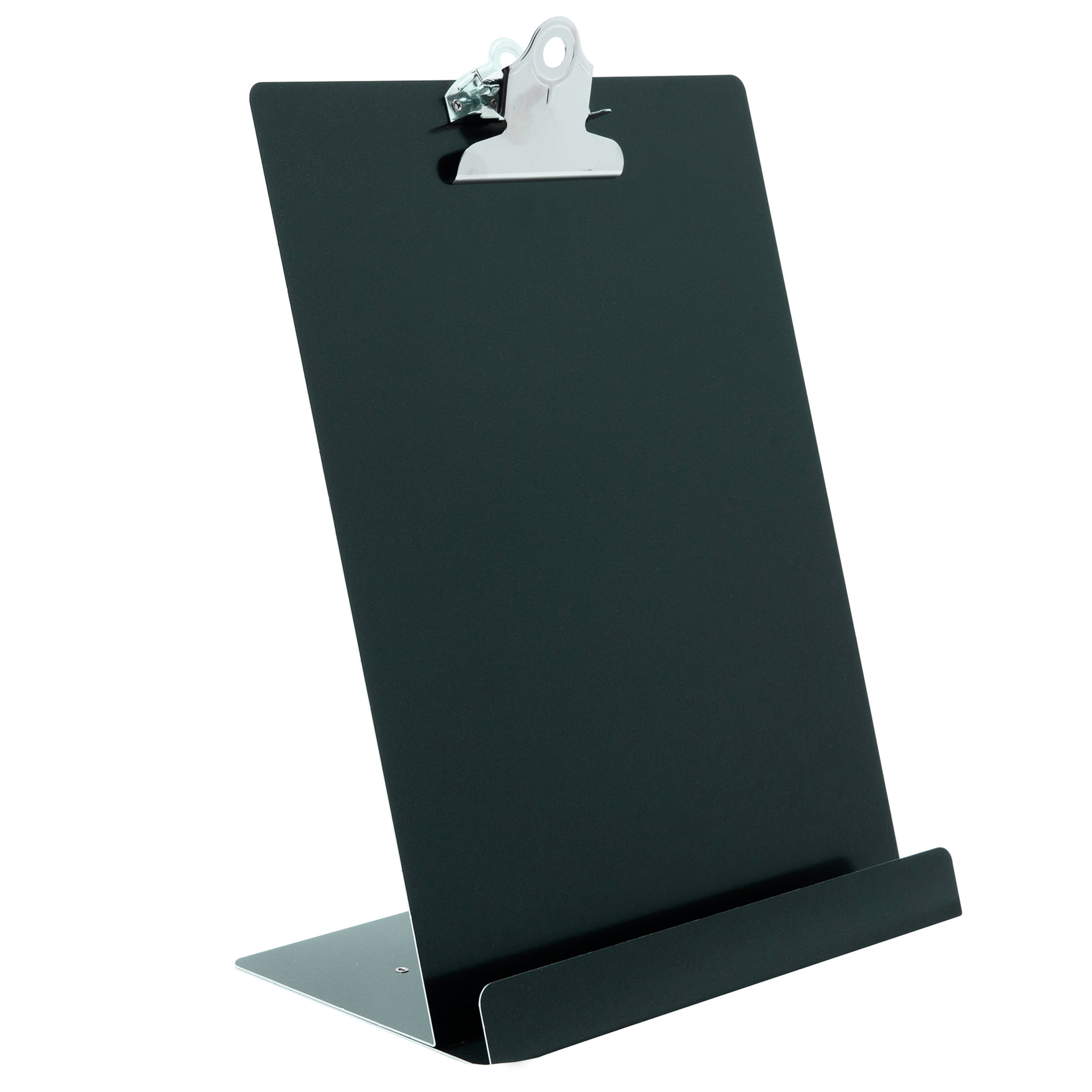 Saunders Aluminum Clipboard and Tablet Stand, A, Letter, Black, Free Standing