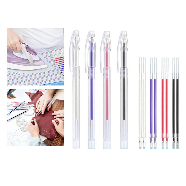 Fabric Marker Pen, 1 Set Heat Erasable Fabric 4 colour 3Pcs