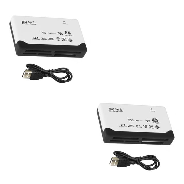 Methold Lector de tarjetas de memoria CF MS para teléfono móvil, adaptador USB 2,0 externo para el hogar, convertidor de lectura y escritura, 2piezas