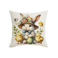 thumbnail image 2 of EGNMCR Easter Decorations, Easter Cartoons Bunny Patterns Home Decor Sofa Cushion Covers Various Festive Printed Cushion Covers Suitable For Easter Holiday Decoration Linen pillowcase, 2 of 6