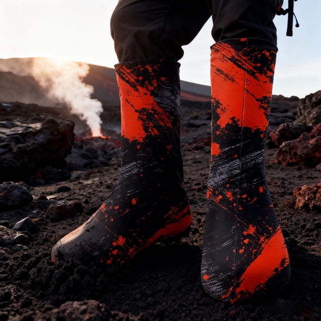 BotaniNest Style Adulte, Housses de Chaussures d'Aventure en Plein Air pour Randonnée, Vélo, Sports et Boue, Housses de Chaussures Réutilisables, Protecteurs de Bottes pour Activités Extérieures, Cyclisme, Randonnée