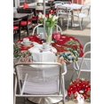 thumbnail image 4 of Outdoor Tablecloth with Umbrella Hole and Zipper, Red Snowman Christmas Round Table Cloth 60 Inch Waterproof Tablecloth, Xmas Tree Snowflake Ball Poinsettia Picnic Table Cover for Patio Camping, 4 of 7