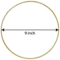 thumbnail image 3 of Gold Metal Rings for Crafts, Macrame Hoops for DIY Wall Hanging Dream Catcher Metal Floral Hoop for Weddings (12 Pieces, 9 Inch), 3 of 5
