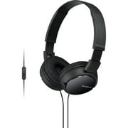 Sony MDR-ZX110AP EXTRA BASS Headphones with Mic- Black