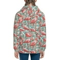 thumbnail image 6 of Pofeuu Pink Flamingo Print Teenage Zipper Hoodie Sweatshirts Hooded Casual Jackets With Pocket For Boys Girls-Medium, 6 of 6