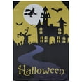 thumbnail image 2 of Northlight Spooky House Halloween Outdoor House Flag with Bats and Witch 28" x 40", 2 of 7