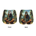 thumbnail image 3 of Balery Forest Meditating Gorilla Pantalones cortos deportivos para mujer con forro y dos bolsillos, elásticos, para entrenamiento, gimnasio, yoga-Large, 3 of 7