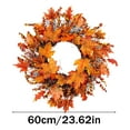 thumbnail image 3 of Mozhitti Wreath 24 Inch – Fall Front Door Decoration With Maple Leaves & Berries Garland For Thanksgiving And Home Décor, 3 of 3