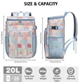 thumbnail image 3 of Travel Cooler Bag - Pioneer Flower Camping Beer Cooler Backpack with Bottle Opener- Waterproof Insulated Picnic Backpacks - Cooler Bag for Beach, 3 of 6