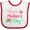 White and Red, variant on Inktastic Happy Mothers Day with Flowers Boys or Girls Baby Bib