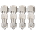 thumbnail image 4 of 2024 4Pcs Ferrule Compression Fitting 2?Touch Straight Bulkhead Connector 304 Stainless SteelФ8x5, 4 of 5