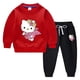 thumbnail image 3 of Hello Kitty nueva ropa para niños pantalones con capucha traje para niños y niñas terciopelo grueso cálido invierno traje de dos piezas de manga larga, 3 of 5
