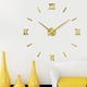 thumbnail image 5 of Reloj de pared grande sin marco, dorado, bricolaje, moderno, para sala de estar, acrílico, romano, adornos para el hogar, sin batería, 5 of 6