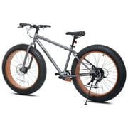 Ozark Trail 26 M.3 Ranger Fat Tire Bike, 26 Wheels, Fits Teen & Adult Riders 55-510, Unisex, Gray