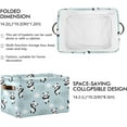 thumbnail image 2 of Coolnut Panda (1) Foldable Storage Basket for Shelves, Collapsible Sturdy Storage Bin with Handles, Canvas Storage Cube for Organizing Closet 1PCS Home Decor, 2 of 7