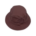 thumbnail image 2 of Top Headwear Washed Design Bucket Hat, Burgundy M/L, 2 of 2