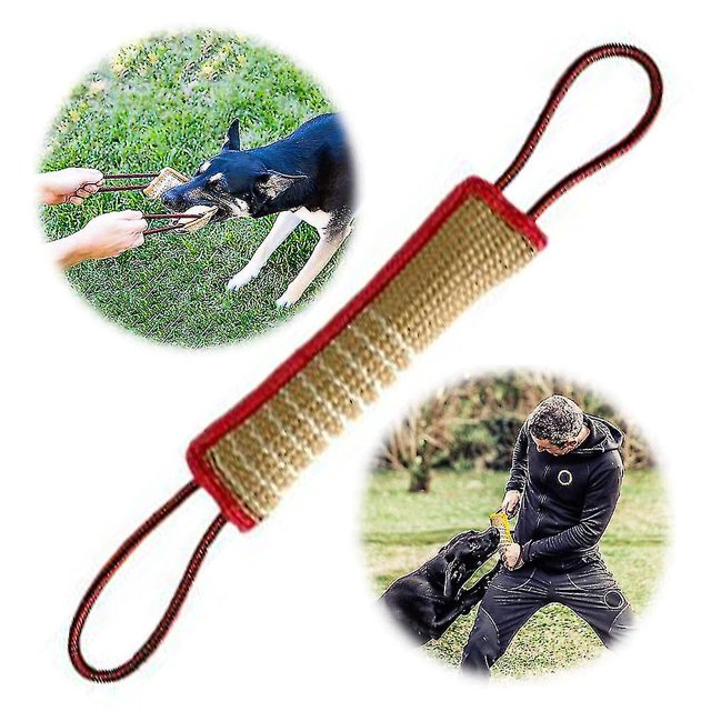 Almohada para morder de entrenamiento para perros, juguete para morder de yute, juguete para tirar de perros, funda duradera para morder para perros, equipo de entrenamiento para c