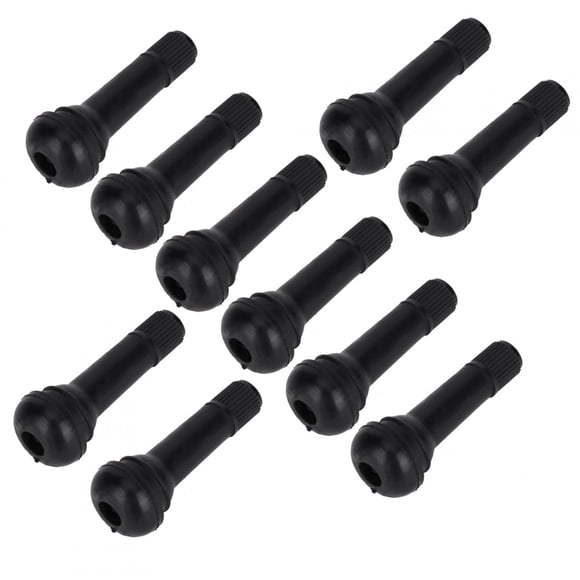 10Pcs TR414 Wheel Snap Tire Valves Stem Without Valve Core, Made of Premium Rubber, Cold and Heat , Fit for Standard 11.5mm/0.5in Rim Hole, Professional Manufacturing
