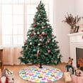 thumbnail image 7 of Yiaed Colorful Rabbit Print Christmas Tree Skirt , Tree SkirtsTree Mat for Christmas Winter Holiday Indoor Decorations-36", 7 of 7