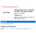 thumbnail image 2 of Radiator Support Tie Bar - Compatible with 2008 - 2022 Dodge Challenger 2009 2010 2011 2012 2013 2014 2015 2016 2017 2018 2019 2020 2021, 2 of 2