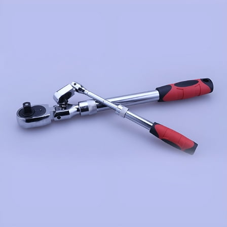 FACEGA Extendable Ratchet 1/4" 3/8" & 1/2" Drive 72 Tooth Flex-Head Quick Release